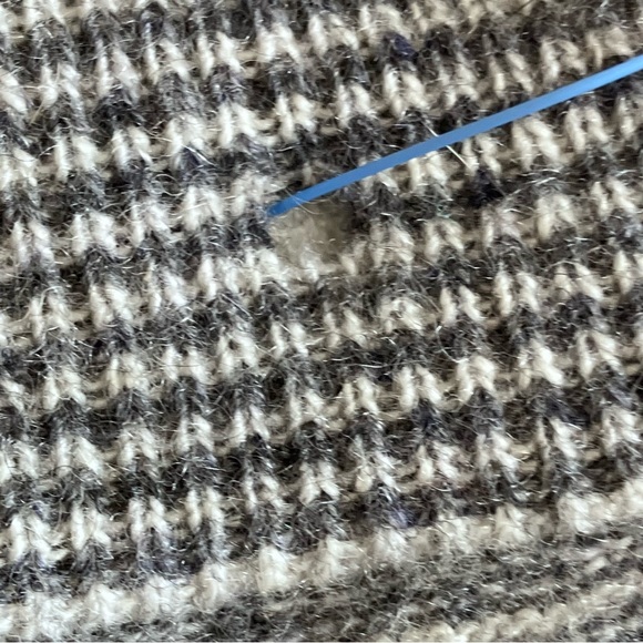 NWT VTG Pringle cashmere grey/white Aline skirt w/ elastic waistband - Picture 8 of 10